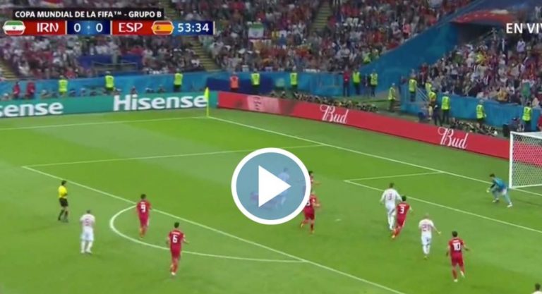 (video) ex-chelsea striker diego costa scores luckiest goal of the world cup so far