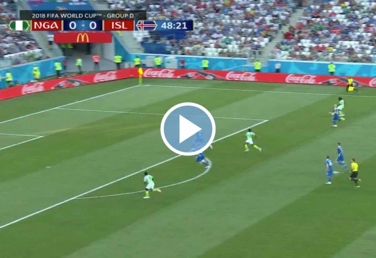 (video) chelsea wing-back victor moses provides superb assist for nigeria against iceland