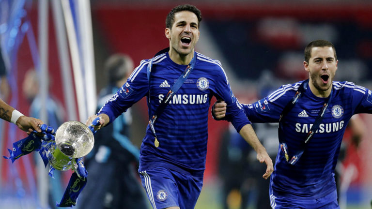 Cesc Fabregas replies when asked if Eden Hazard will leave Chelsea FC