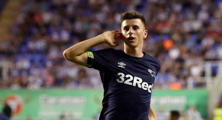 (Video) Chelsea Loanee Mason Mount Scores Superb Long-range Strike For Derby