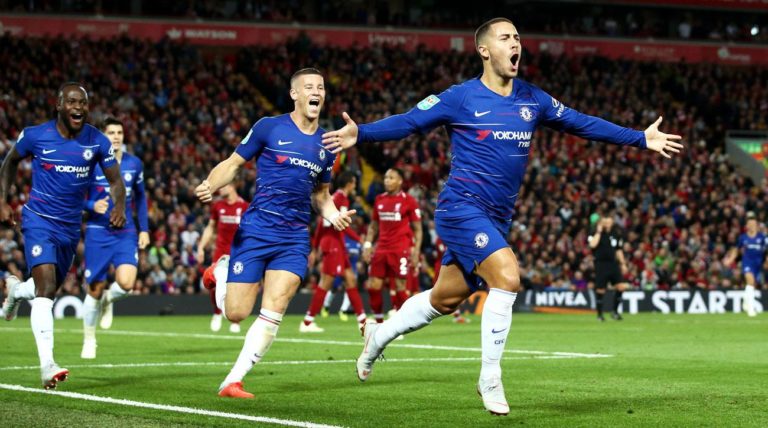 Eden Hazard Reveals How Kante Helped Him Score The Winner Against Liverpool