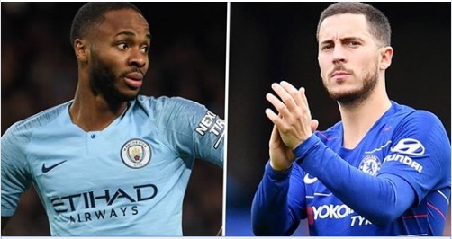 Eden Hazard sends message to Man City forward Raheem Sterling
