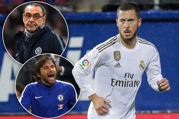 Eden Hazard slams Ex-Chelsea bosses Antonio Conte and Maurizio Sarri