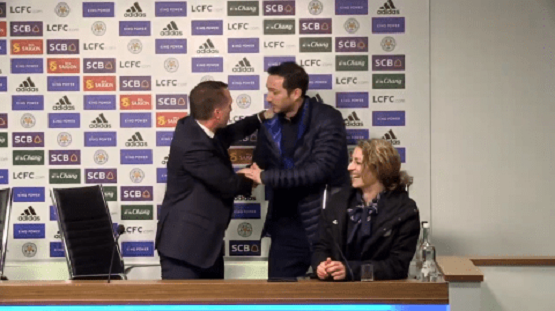 (Video): See how Frank Lampard interrupts Rodger’s post match press Conference