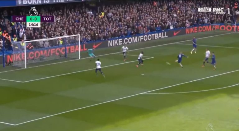 (Video): What a Goal from Giroud as he gives Chelsea the lead against Spurs
