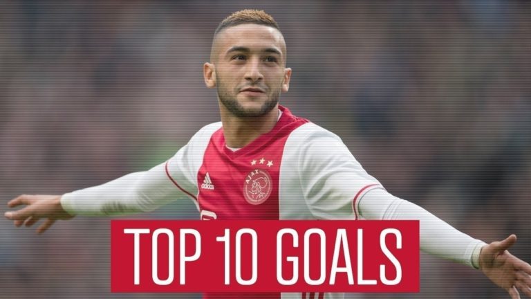 (Video): Watch Top 10 Ziyech goals including Champions League bangers