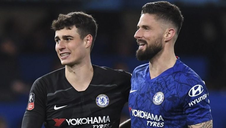 Giroud reveals what he told Kepa after an impressive performance against Liverpool