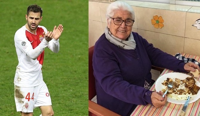Cesc Fabregas pays ’emotional tribute’ to his 95-year-old great-grandmother as she beats coronavirus
