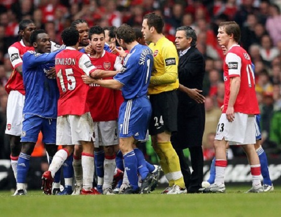 (VIDEO): Cesc Fabregas flash back at epic Chelsea vs Arsenal clash in 2007 that saw three red cards