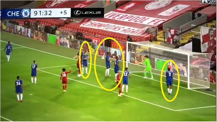 (VIDEO): Watch how Frustrated Chelsea defenders scream at Kepa during 5-3 defeat to Liverpool