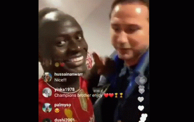 (VIDEO): Pure class from Lampard as he congratulates Sadio Mane on winning the title