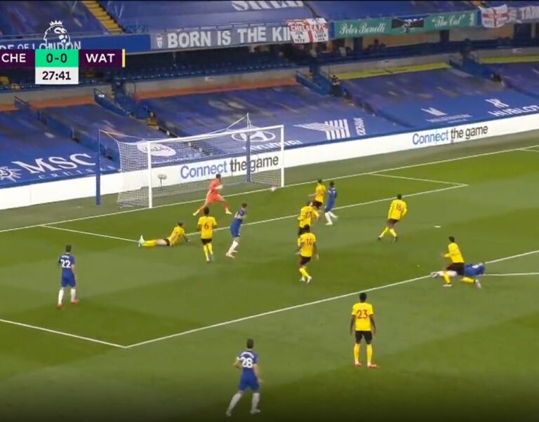(VIDEO): What goal! Olivier Giroud finishes off superb Chelsea move to give Blues the lead