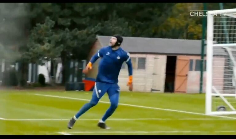 (VIDEO): Petr Cech gets hands on in training as fan asks “is Cech coming out of retirement?”