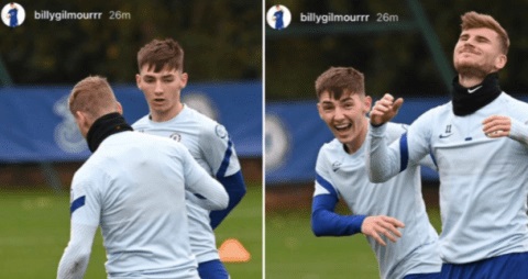 Billy Gilmour sends Timo Werner back to Germany in Chelsea training ahead of Burnley clash