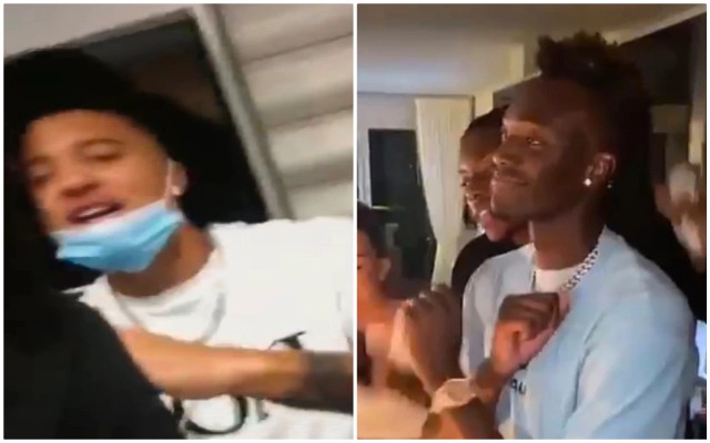 Jadon Sancho and two Chelsea players break Covid rules with big party ahead of England duty