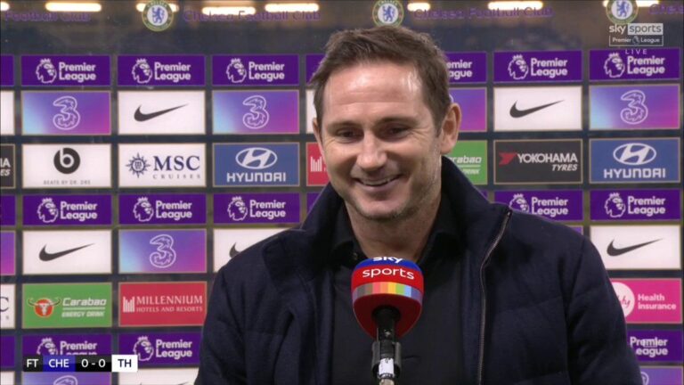 Lampard reveals what he enjoyed most in Chelsea’s goalless draw against Tottenham