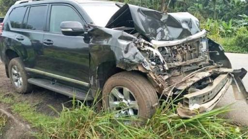 (PHOTOS): Former Chelsea striker lands in hospital after car crash in Nigeria