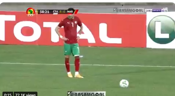 VIDEO: Chelsea’s wizard Hakim Ziyech score another insane free-kick for Morocco