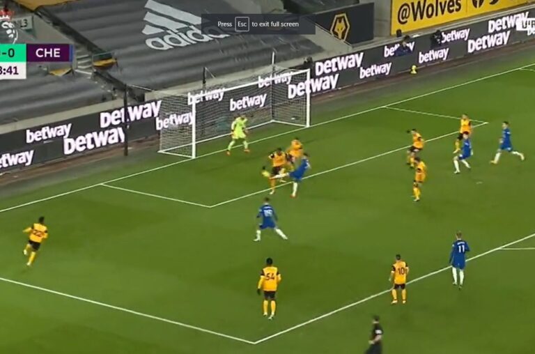 (VIDEO): Olivier Giroud volley gives Chelsea lead over Wolves -What a goal!