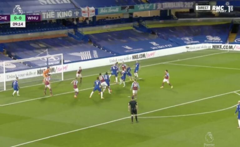 (VIDEO) Thiago Silva fires in bullet header to give Chelsea lead vs West Ham United