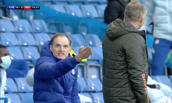 Video: Check out what Thomas Tuchel did to Solskjaer after Man United had penalty checked against Chelsea