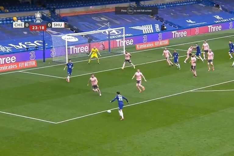 (Video): Chelsea takes the lead thanks to own goal from Chilwell massive shot