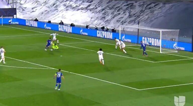 (Video) Pulisic sends Courtois back to Spain with quick feet to fire Chelsea into lead vs Real Madrid