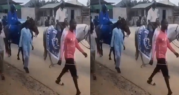 (Video): Watch excellent scenes in Nigeria as Chelsea fans hold massive parade ahead of UCL final clash