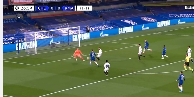 (Video): Timo Werner gives Chelsea the lead after an amazing teamwork as Blues lead 1-0