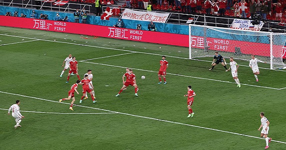 (Video): Watch as Christensen scores an absolute screamer for Denmark