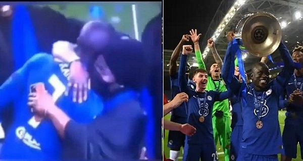 (Video): Watch special moment when Kante’s mother burst to tears as she rushes to hug her son after Chelsea UCL victory