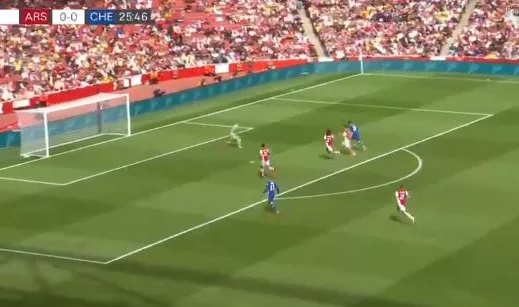 (Video): King Kai Havertz fires in powerful goal for Chelsea against Arsenal after stunning Timo Werner assist