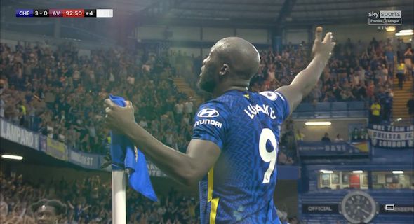 (Video): Lukaku score a world-class goal as Chelsea seal win over Aston Villa