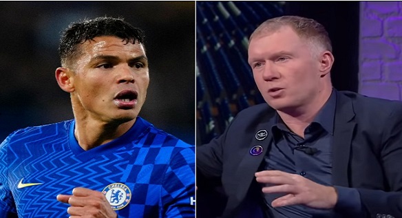 ‘Super respond! as Thiago Silva ‘hits back’ at Paul Scholes after claiming Ronaldo will finish him