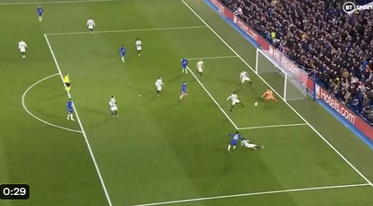 (Video): Reece James scores a thunder beauty, as Hudson add third goal against Juventus