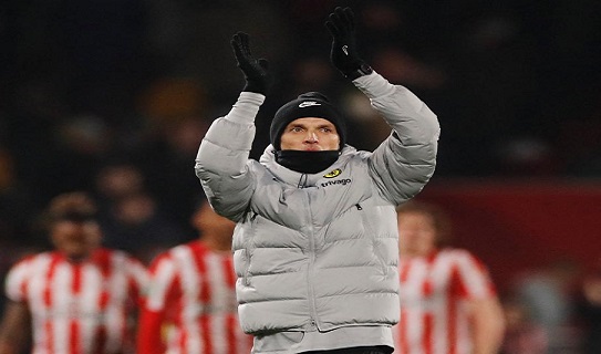 Tuchel reacted to Chelsea playing former Blues boss Conte in Carabao Cup semi-final