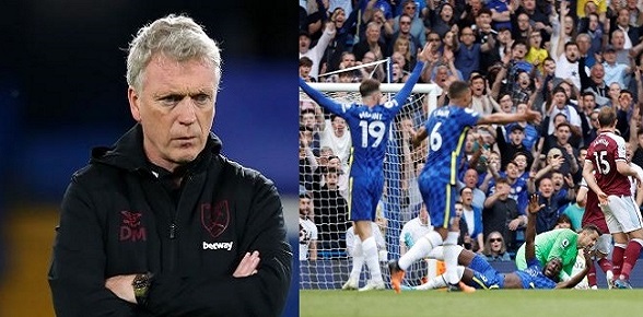 ‘If you are going to wrestle with players’ – David Moyes reacts to Chelsea’s late goal following penalty and red card decision 