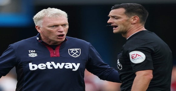 ‘Rotten from elite referees’ ‘this decision is wrong’  – David Moyes slams latest VAR decisions after 2-1 defeat to Chelsea