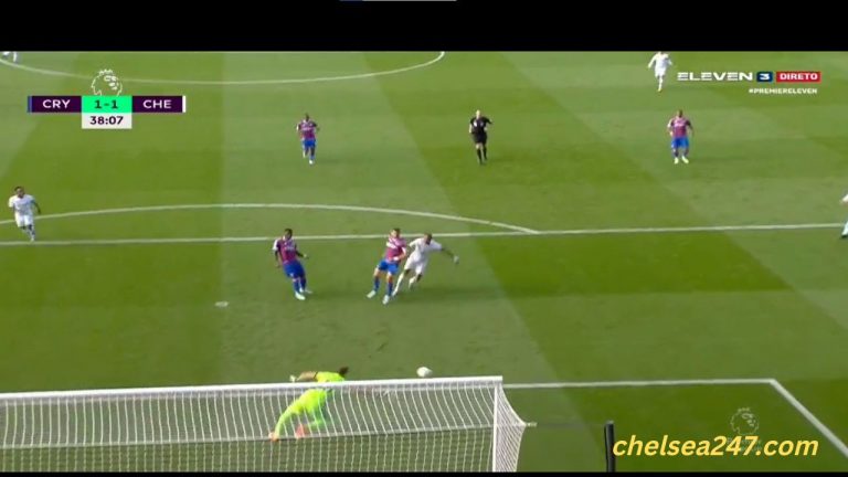(Video): Watch as Aubameyang scores his first goal for Chelsea with an absolute finish