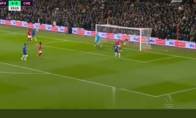 (Video): Watch as Raheem Sterling gives Chelsea the lead after Willy Boly error