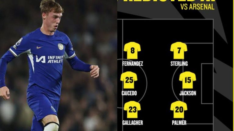 How Chelsea could line up against Arsenal with Cole Palmer starting