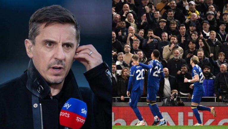 Gary Neville can’t believe what Chelsea star did during Tottenham clash ‘Absolute madness’