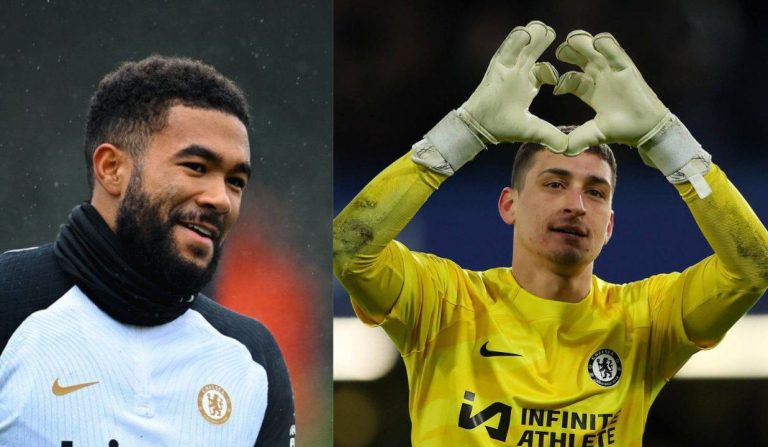 What Reece James and Djordje Petrovic were caught doing before Chelsea took penalties against Newcastle