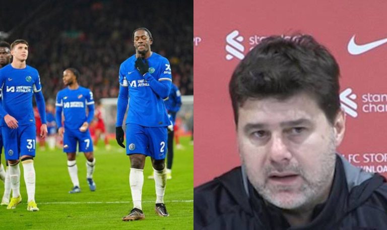 “Don’t blame me on this” – Pochettino sends strong warning to £40m Chelsea forward after poor performance against Liverpool