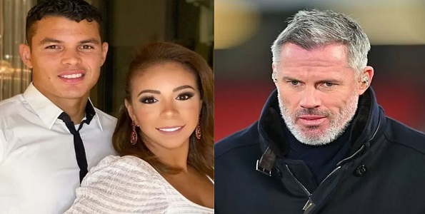 “It has to stop” “This is not your first time” – Jamie Carragher slams Thiago Silva’s wife after doing this awkward thing to her husband
