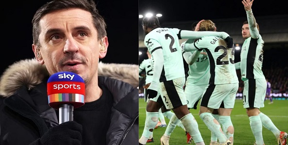 “Forget Gallagher” “This is the Chelsea best player by mile” – Gary Neville names 20-year-old man of the match in 3-1 win over Palace