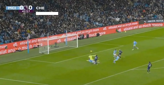 (Video): Raheem Sterling sends Kyle Walker back home with superb goal for Chelsea…makes it 1-0