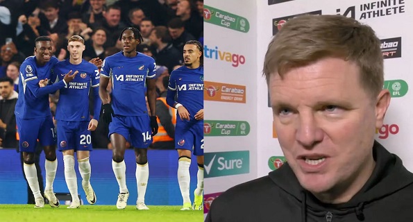 “I need to blame them for those 3goals” – Eddie Howe reveals who to blame for Chelsea defeat