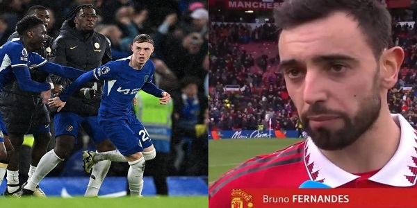 “I can’t take this anymore”- Bruno Fernandes makes honest admission to Erik ten Hag after United 4-3 defeat to Chelsea