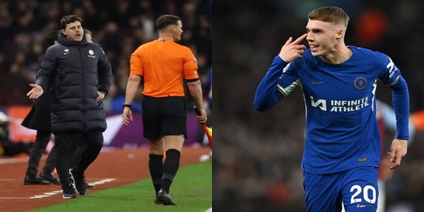 Why Cole Palmer fights with Pochettino assistant coach after Chelsea 2-2 draw against Aston Villa